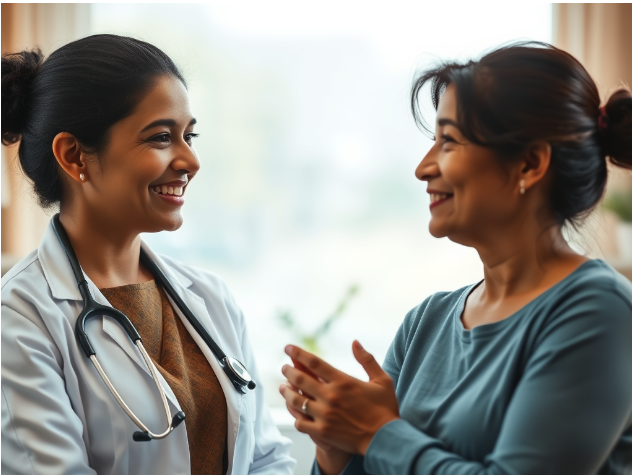 Healthcare Professional with Patient